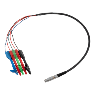 Cable connector for conventional electrodes and multichannel instruments